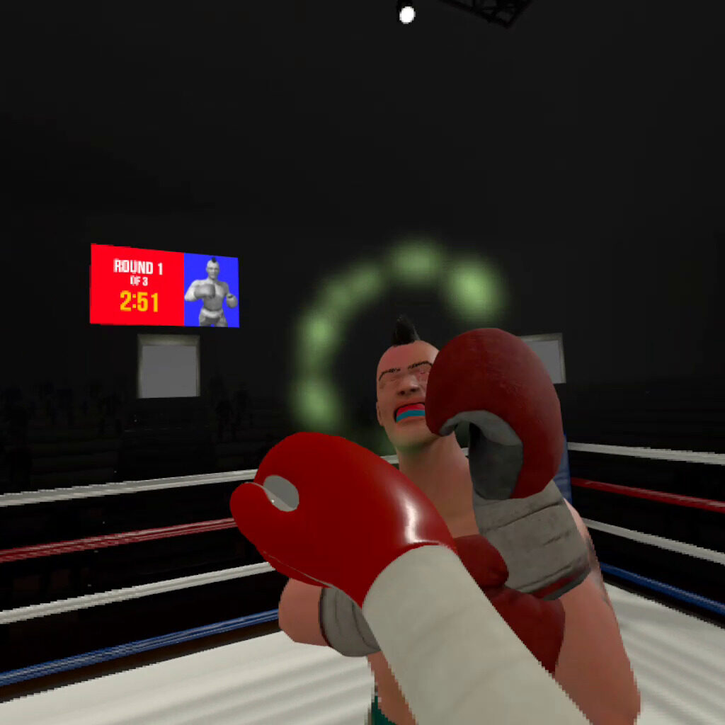 VRボクシングゲーム『The Thrill of the Fight』のゲーム画面