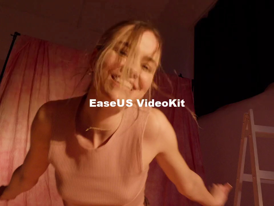 体験版で出力すると、中央に『EaseUS VideoKit』の文字が入る